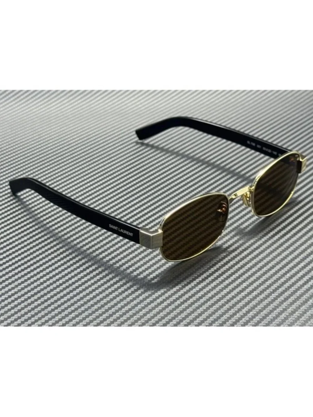 New Saint Laurent Men Gold Sunglasses 53-22-145